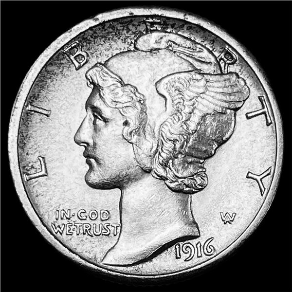 1916-S Silver Mercury Dime UNCIRCULATED