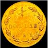 Image 2 : 1871 California Gold 1/4 Dollar Token GEM BU