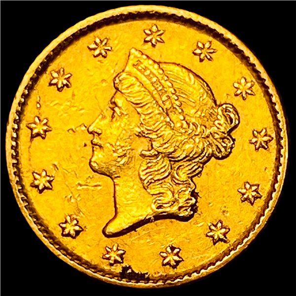 1853 Gold $1 Liberty Type 1 CLOSELY UNCIRCULATED