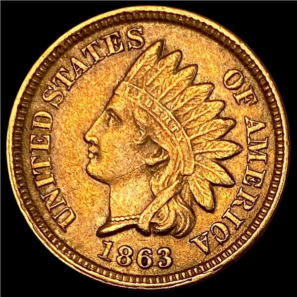 1863 Indian Head Cent CLOSELY UNCIRCULATED