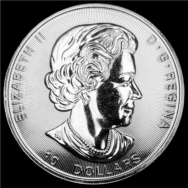 2021 Silver 2oz Canadian Maple Leaf $10 GEM BU