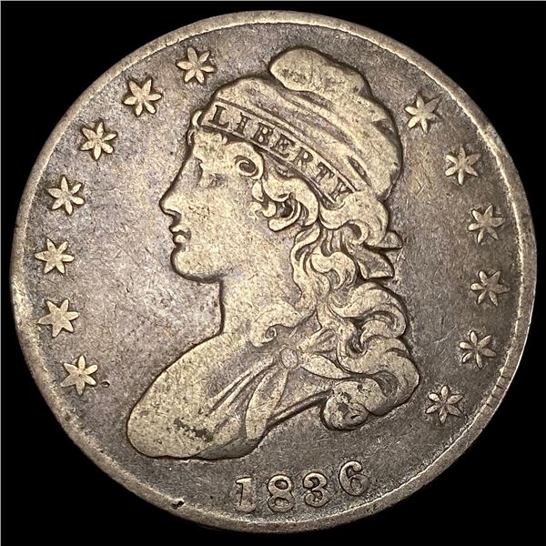 1836 Capped Bust Half Dollar LIGHTLY CIRCULATED