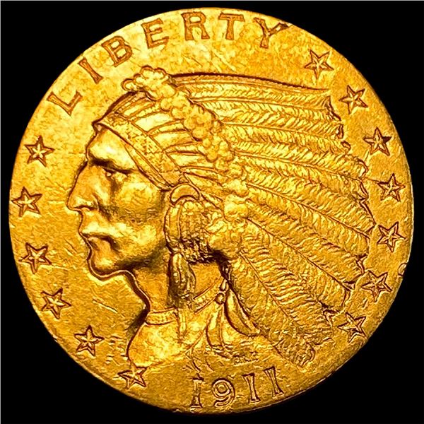 1911 Indian Head Gold $2.50 Quarter Eagle CLOSELY UNCIRCULATED