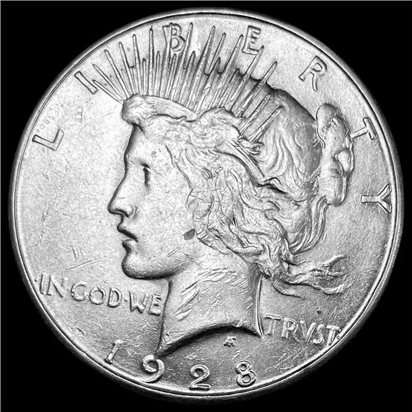 1928-S Silver Peace Dollar CHOICE AU