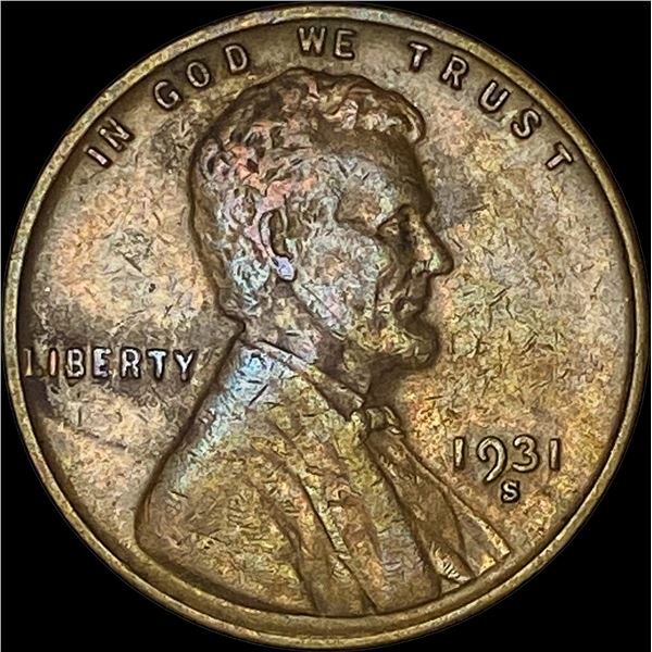 1931-S Lincoln Wheat Cent NEARLY UNCIRCULATED