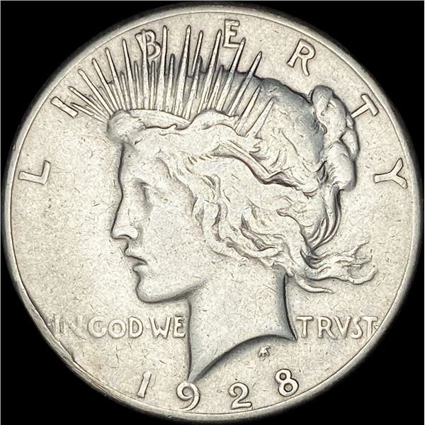 1928 Silver Peace Dollar LIGHTLY CIRCULATED