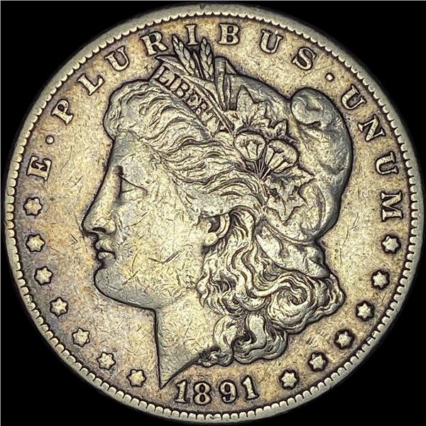 1891-CC Silver Morgan Dollar NEARLY UNCIRCULATED