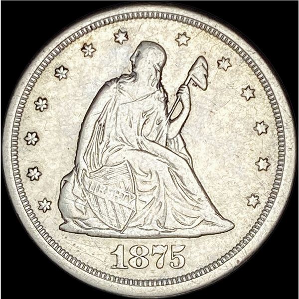 1875-S Silver Twenty Cents NEARLY UNCIRCULATED