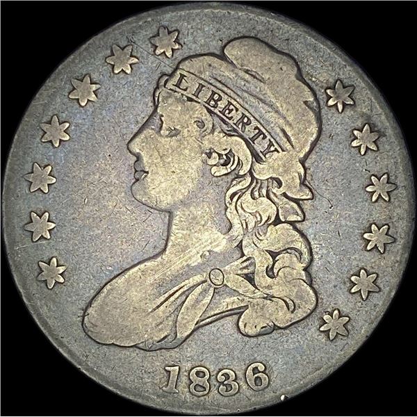 1836 Capped Bust Half Dollar LIGHTLY CIRCULATED