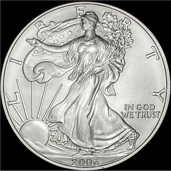 2006-W 1oz Silver American Eagle $1 SUPERB GEM BU