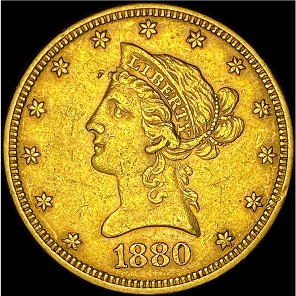 1880 $10 Liberty Head Eagle CLOSELY UNCIRCULATED