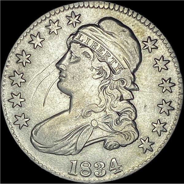 1834 Capped Bust Half Dollar ABOUT UNCIRCULATED