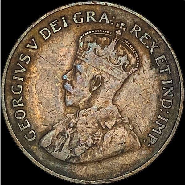 1925 Canada Bronze 1 Cent NEARLY UNCIRCULATED