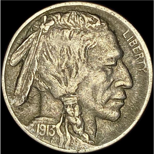 1913-D Buffalo Nickel Type 1 NEARLY UNCIRCULATED