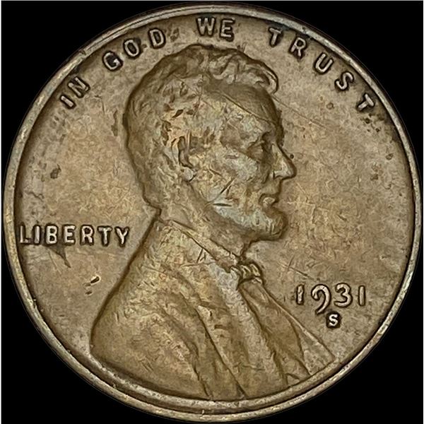 1931-S Lincoln Wheat Cent NEARLY UNCIRCULATED