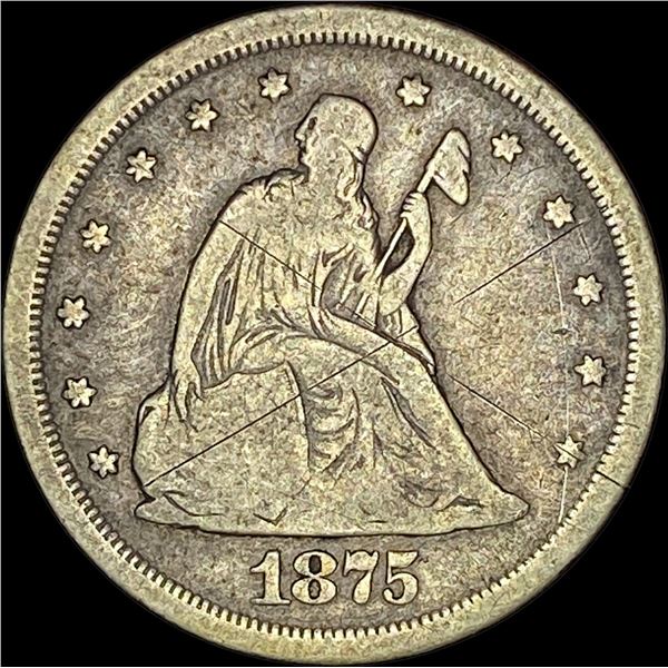 1875-S Silver Twenty Cents NICELY CIRCULATED