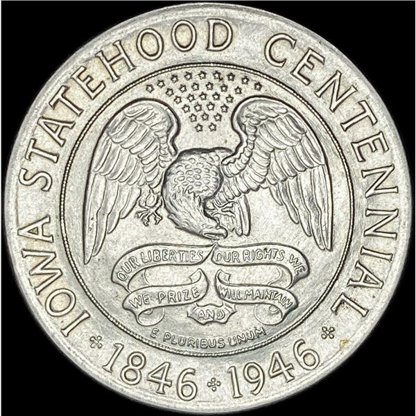 1946 Silver Iowa Half Dollar CHOICE BU