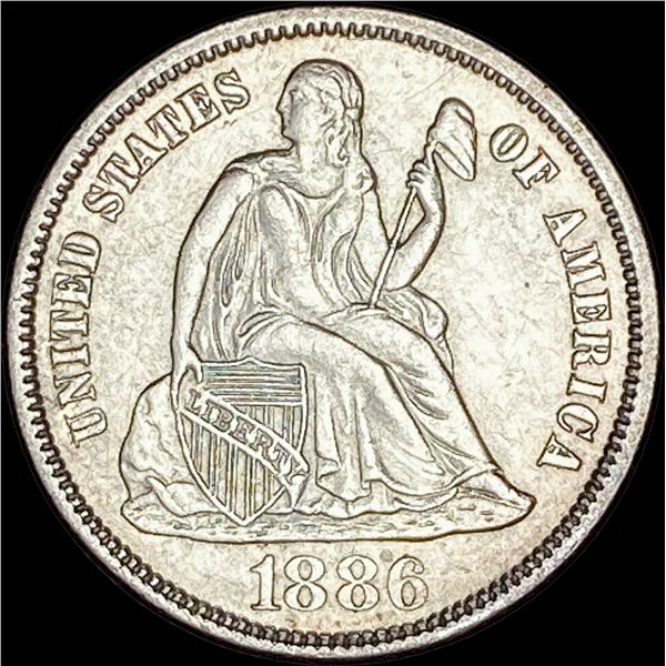 1886 Seated Liberty Dime CLOSELY UNCIRCULATED