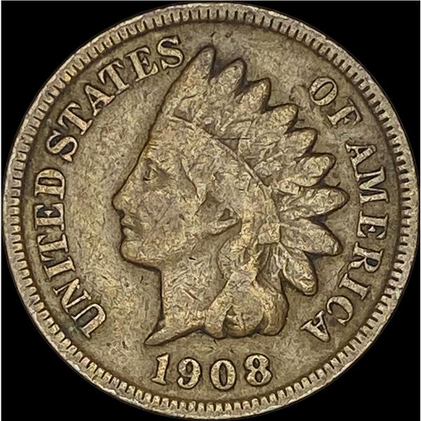 1908-S Indian Head Cent ABOUT UNCIRCULATED