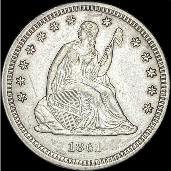 1861 Seated Liberty Silver Quarter UNCIRCULATED