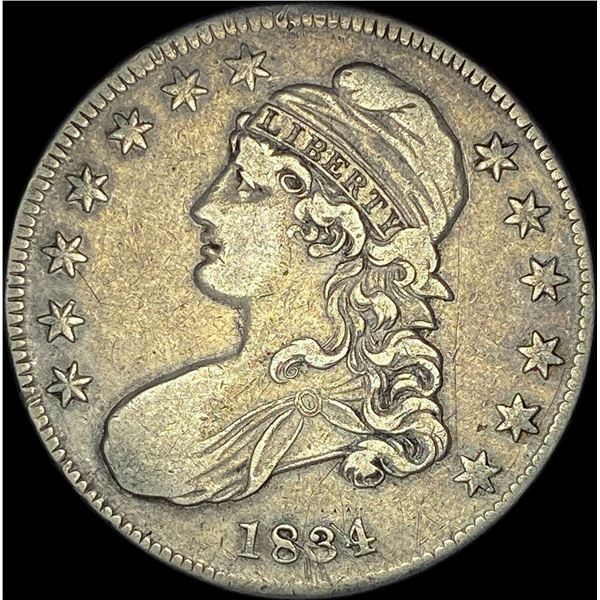1834 Capped Bust Half Dollar ABOUT UNCIRCULATED