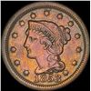 Image 1 : 1853 Braided Hair Large Cent CLOSELY UNCIRCULATED