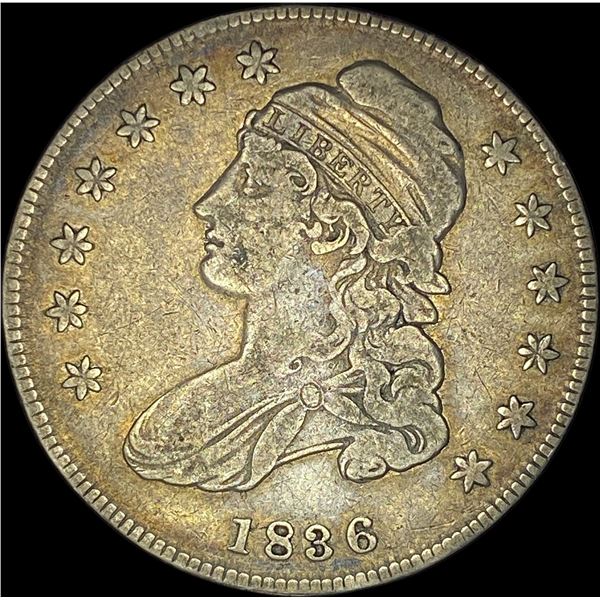 1836 Capped Bust Half Dollar LIGHTLY CIRCULATED