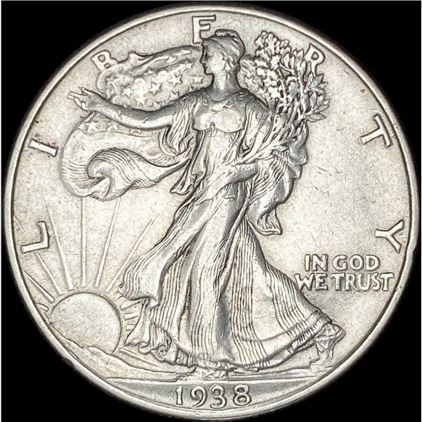 1938-D Silver Walking Liberty Half Dollar CLOSELY UNCIRCULATED