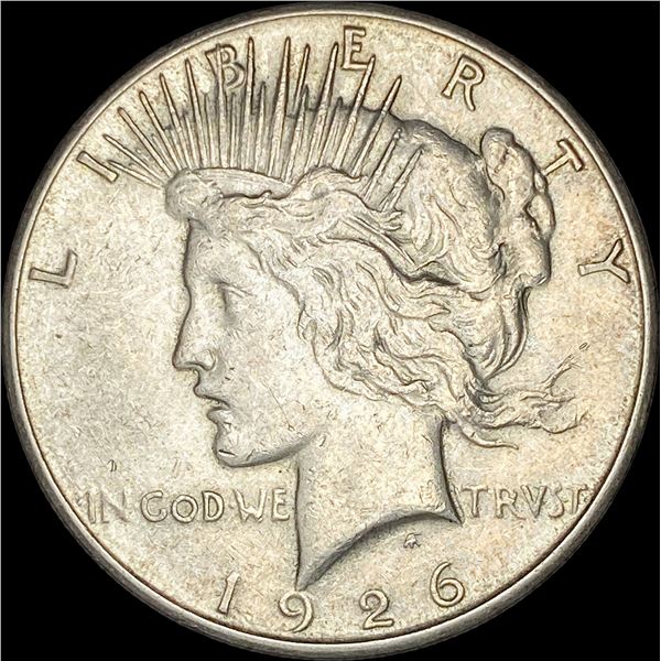 1926-S Silver Peace Dollar CHOICE AU