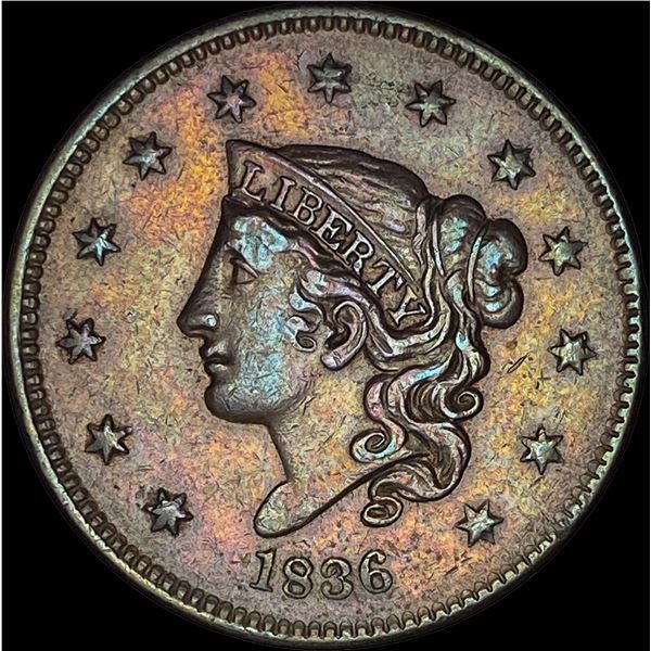 1836 Coronet Head Large Cent CLOSELY UNCIRCULATED