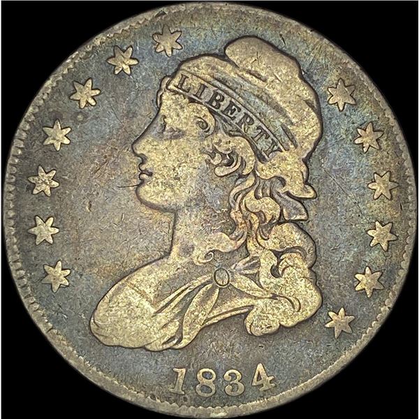 1834 Capped Bust Half Dollar LIGHTLY CIRCULATED