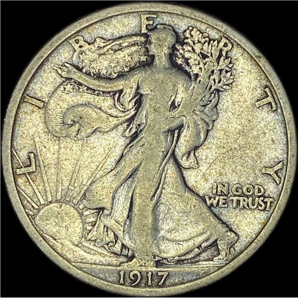 1917 Walking Liberty Half Dollar ABOUT UNCIRCULATED