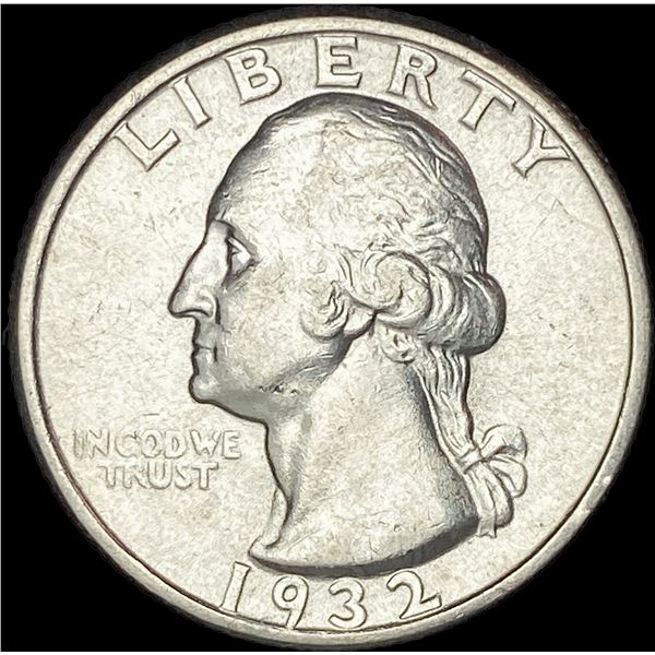 1932 Silver Washington Quarter Dollar CLOSELY UNCIRCULATED