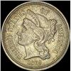 Image 1 : 1869 Nickel Three-Cent Piece CHOICE AU