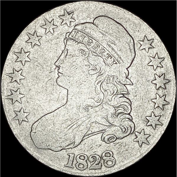 1828 Capped Bust Half Dollar LIGHTLY CIRCULATED