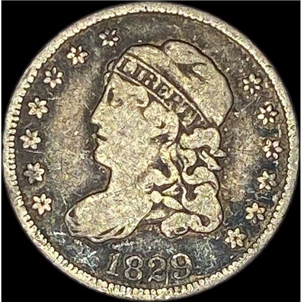 1829 Capped Bust Half Dime NICELY CIRCULATED