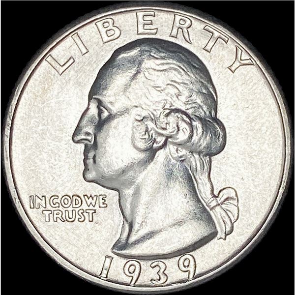 1939-S Silver Washington Quarter CHOICE AU