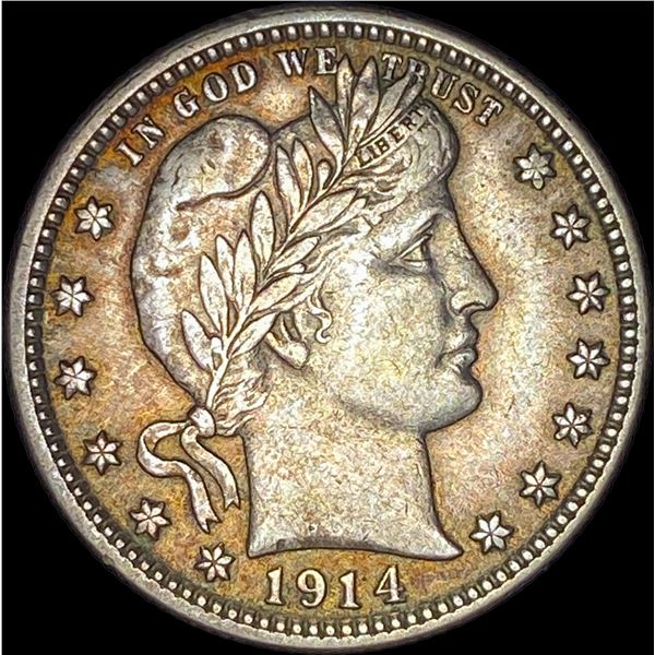 1914 Barber Silver Quarter CLOSELY UNCIRCULATED