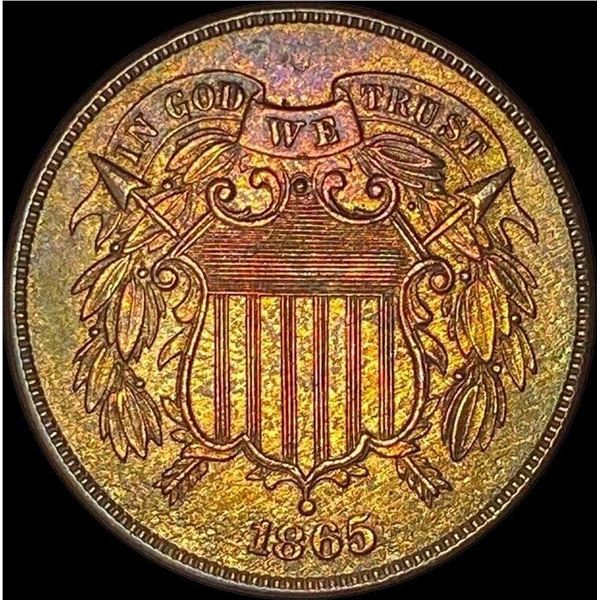 1865 Bronze Two-Cent Piece UNCIRCULATED
