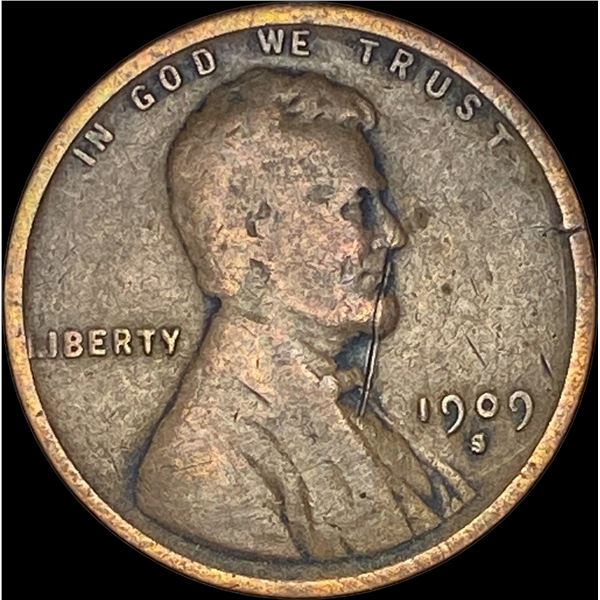 1909-S Lincoln Wheat Cent NICELY CIRCULATED