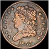 Image 1 : 1833 Capped Bust Half Cent NEARLY UNCIRCULATED
