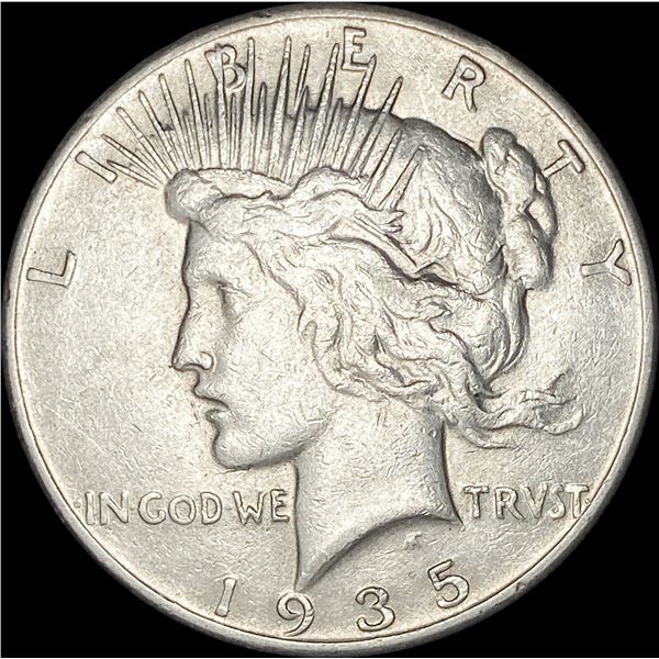 1935 Silver Peace Dollar CLOSELY UNCIRCULATED