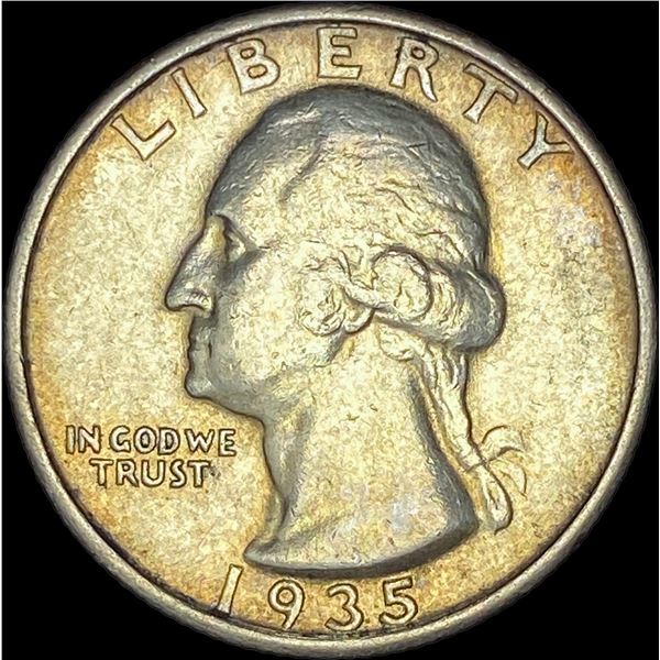 1935-S Silver Washington Quarter CLOSELY UNCIRCULATED