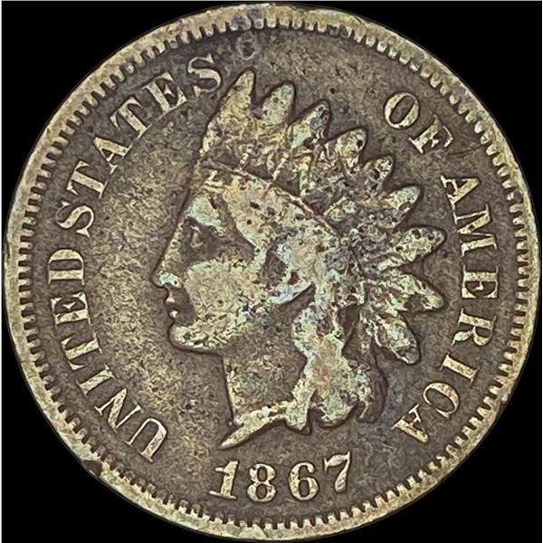 1867 Indian Head Cent LIGHTLY CIRCULATED