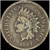 Image 1 : 1867 Indian Head Cent LIGHTLY CIRCULATED