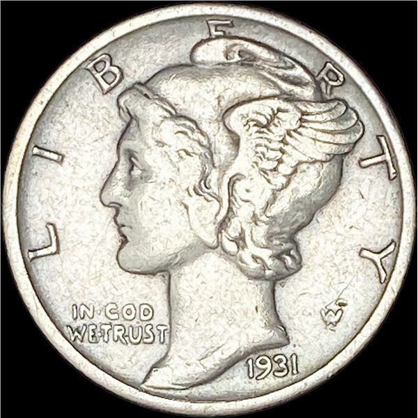 1931-D Silver Mercury Dime CLOSELY UNCIRCULATED