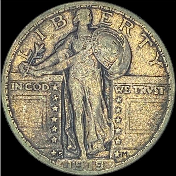 1919-S Standing Liberty Quarter NEARLY UNCIRCULATED