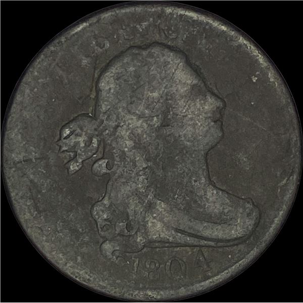 1804 Draped Bust Half Cent NICELY CIRCULATED