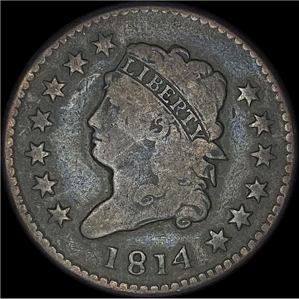 1814 Classic Head Large Cent NICELY CIRCULATED