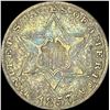 Image 1 : 1857 Silver Three-Cent Piece NEARLY UNCIRCULATED